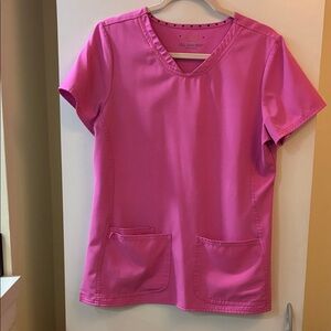 HeartSoul V-Neck Pink Short Sleeve Top